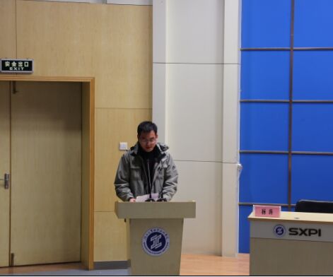 教师代表-电子商务教研室主任杨涛发言